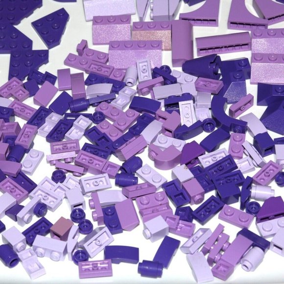 LEGO BULK Purple lavender violet angled plate slope 8x16 6x16 6205 (328PCS) - Picture 12 of 13